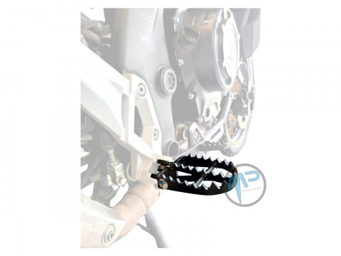 Motoperimetro 5053 Voge DS525X Pedalin Enduro acero rally motocross MX pedalines ancho Ampliacion bajos reforzados Pisadera posapie Foot rest Extension Bajaj BMW Honda Kawasaki Suzuki Benelli KTM Yamaha Beta Ducati Voge Motomorini Aprilia